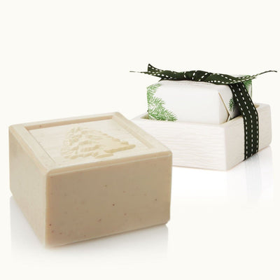 Frasier Fir Heritage Bar Soap and Dish Set Soap Thymes  Paper Skyscraper Gift Shop Charlotte