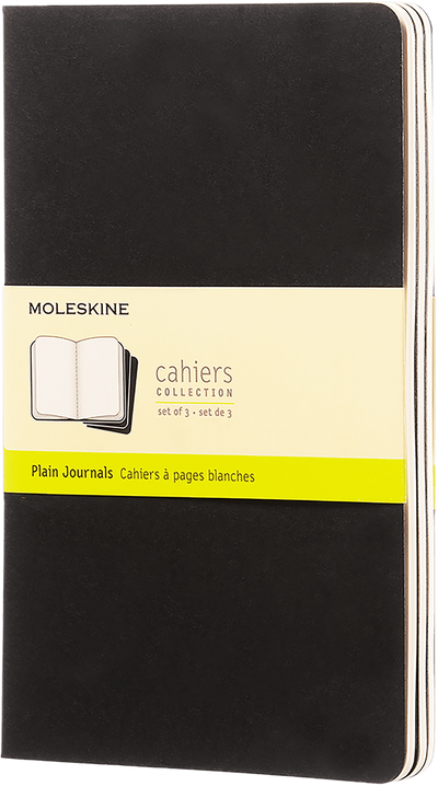 Plain | Black | Large Cahier Journal - Set of 3  Moleskin  Paper Skyscraper Gift Shop Charlotte