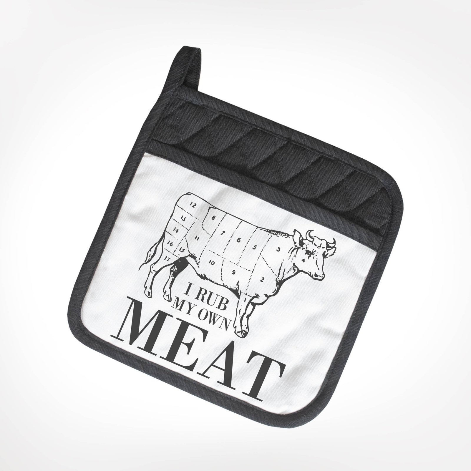 I Rub My Own Meat | Funny Potholders Kitchen - Potholders Twisted Wares Paper Skyscraper Gift Shop Charlotte