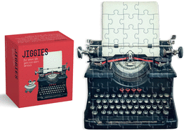 Typewriter Jiggie Puzzle: Die-Cut 86-Piece Jigsaw Puzzles Gibbs Smith  Paper Skyscraper Gift Shop Charlotte