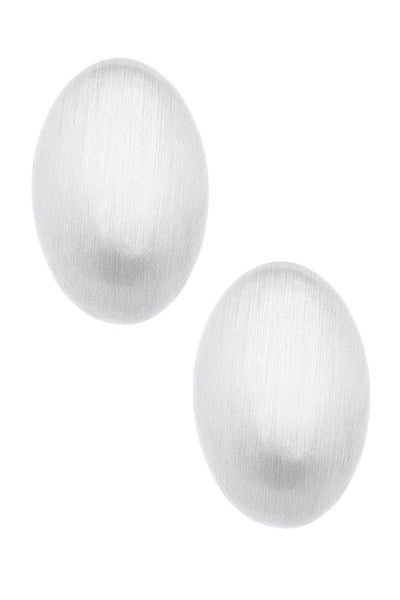 Icon Puffed Oval Stud Earrings Accessories Canvas Style Paper Skyscraper Gift Shop Charlotte