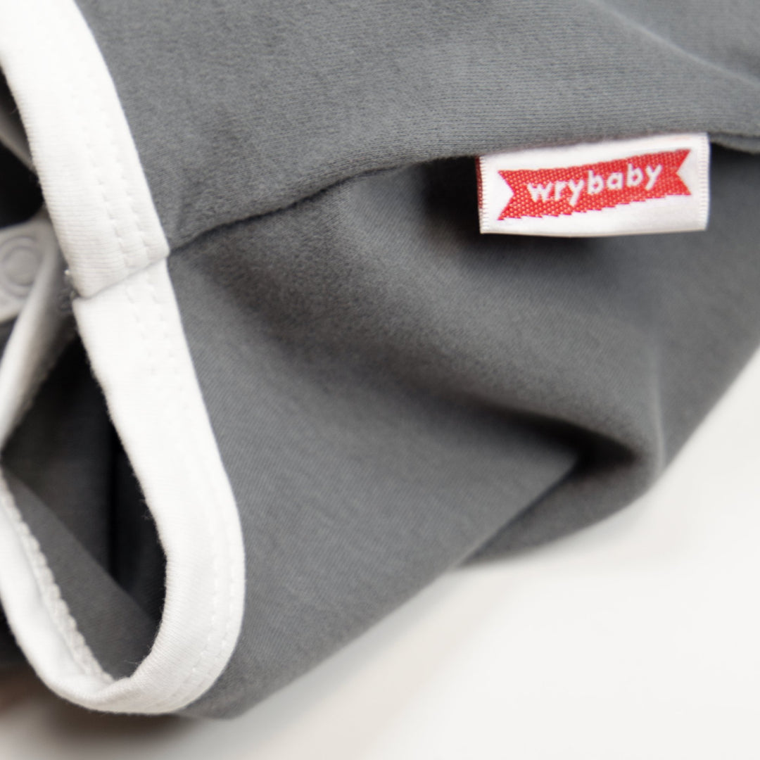 I'm The Reason We're Late | Funny Baby Bodysuit | Grey: 0-6M Apparel & Accessories - Baby & Kids Wry Baby Paper Skyscraper Gift Shop Charlotte