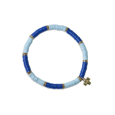 Grace Lapis/Light Blue Color Block Sequin Bracelet Jewelry ink + alloy  Paper Skyscraper Gift Shop Charlotte