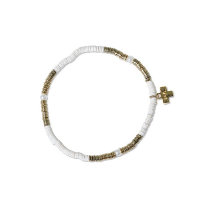 Rory Gold and Pearls Ivory Small Sequin Bracelet Jewelry ink + alloy  Paper Skyscraper Gift Shop Charlotte