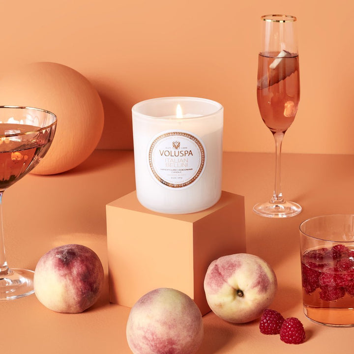 Italian Bellini |Voluspa Boxed Jar Candles Voluspa Paper Skyscraper Gift Shop Charlotte