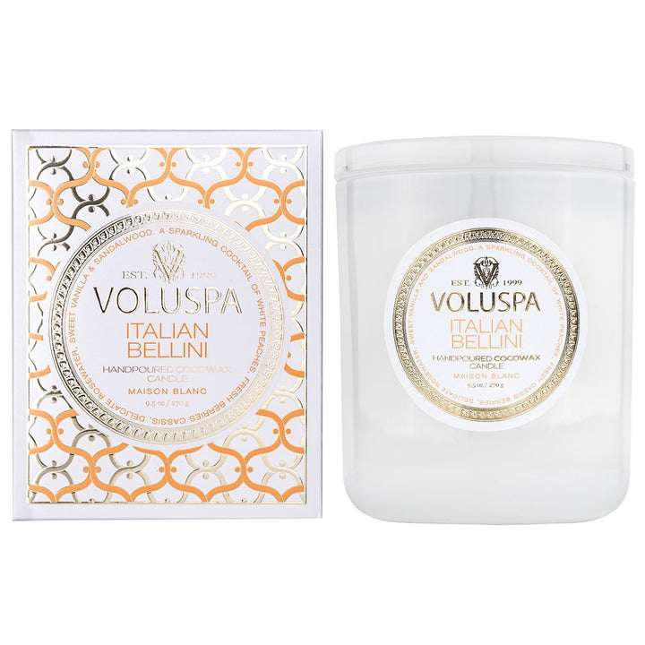 Italian Bellini |Voluspa Boxed Jar Candles Voluspa Paper Skyscraper Gift Shop Charlotte