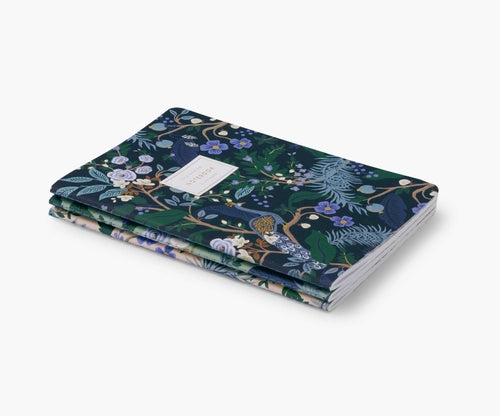 Assorted Set of 3 Peacock Notebooks Cards Rifle Paper Co  Paper Skyscraper Gift Shop Charlotte