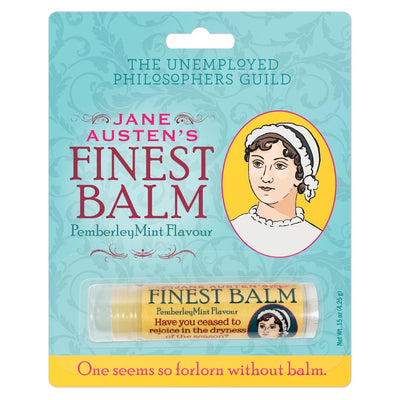 Jane Austen's Finest Balm Lip Balm Unemployed Philosophers Guild  Paper Skyscraper Gift Shop Charlotte