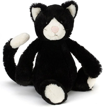 Bashful Black & White Cat | Medium Stuffed Animals Jellycat  Paper Skyscraper Gift Shop Charlotte