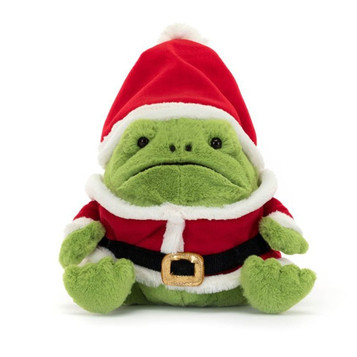 Santa Ricky Rain Frog Holiday Jellycat  Paper Skyscraper Gift Shop Charlotte