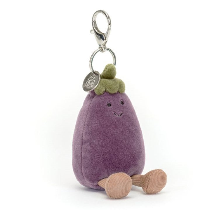 Vivacious Eggplant Bag Charm Stuffed Animals Jellycat  Paper Skyscraper Gift Shop Charlotte