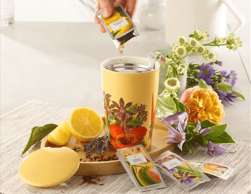 Kati Tea Cup with Infuser | Paradis Tea Cups Tea Forte  Paper Skyscraper Gift Shop Charlotte