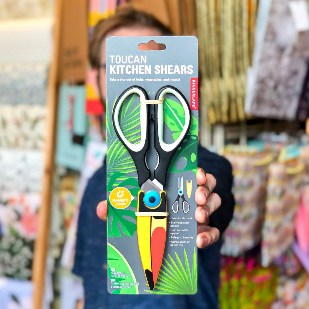 Toucan Kitchen Shears | Kikkerland Kitchen - Gadgets Kikkerland Paper Skyscraper Gift Shop Charlotte