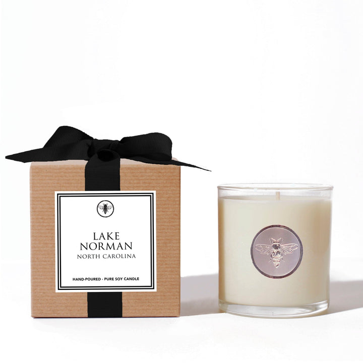 Lake Norman Soy Candle Candles Ella B Paper Skyscraper Gift Shop Charlotte