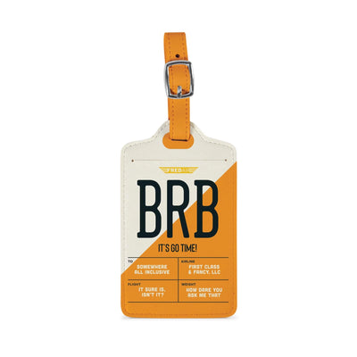 Wanderware Luggage Tag: BRB Kitchen Fred & Friends  Paper Skyscraper Gift Shop Charlotte