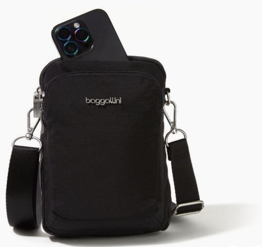 Modern Everywhere Explorer Crossbody | Black Apparel & Accessories - Handbags & Purses Baggallini Paper Skyscraper Gift Shop Charlotte