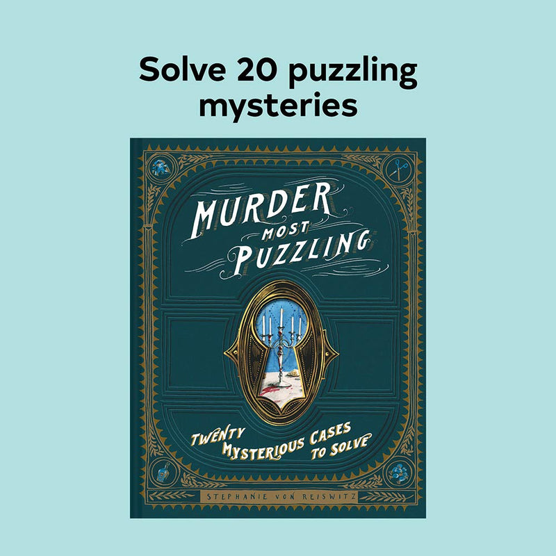 Murder Most Puzzling: Twenty Mysterious Cases to Solve | Hardcover Games Chronicle  Paper Skyscraper Gift Shop Charlotte