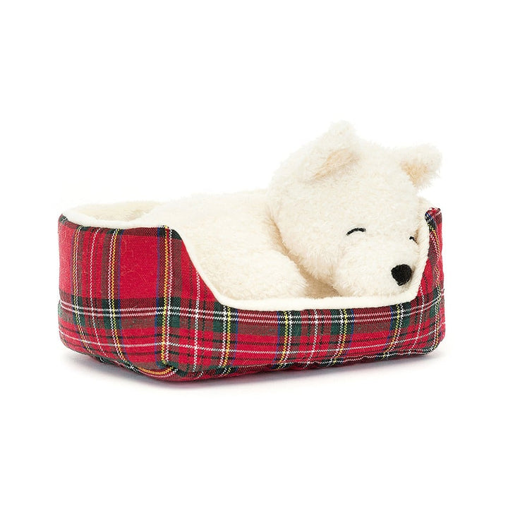 Napping Nipper Westie Stuffed Animals Jellycat  Paper Skyscraper Gift Shop Charlotte