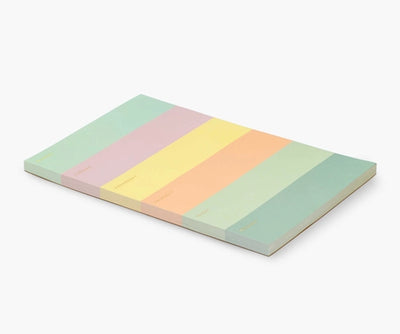 Color Block Weekly Memo Notepad  Rifle Paper Co  Paper Skyscraper Gift Shop Charlotte