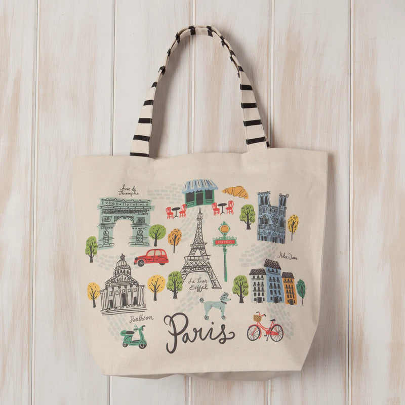 Meet Me In Paris Tote Bag Totes Danica Studio (Now Designs)  Paper Skyscraper Gift Shop Charlotte