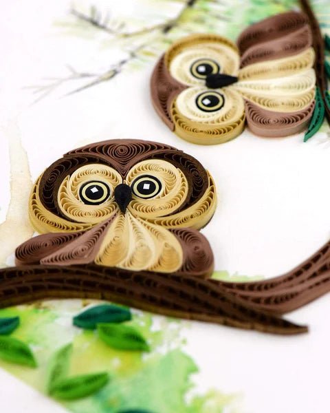 Owlets Greeting Card Cards Quilling Card  Paper Skyscraper Gift Shop Charlotte