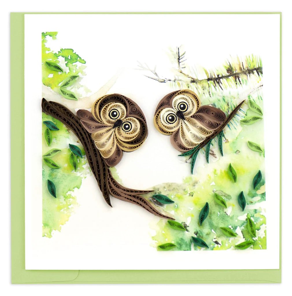 Owlets Greeting Card Cards Quilling Card  Paper Skyscraper Gift Shop Charlotte