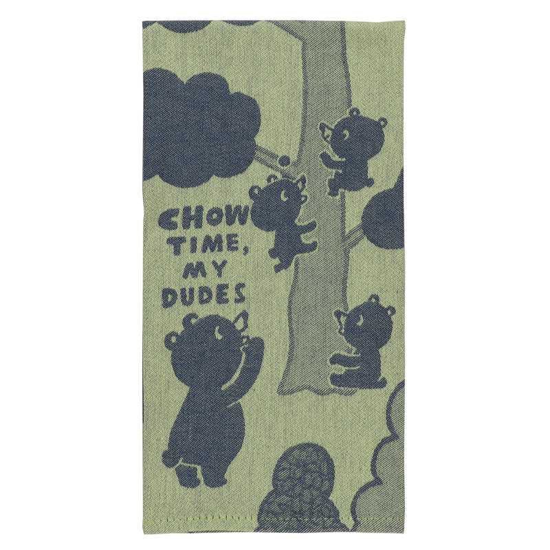 Woven Dish Towel | Chow Time My Dudes