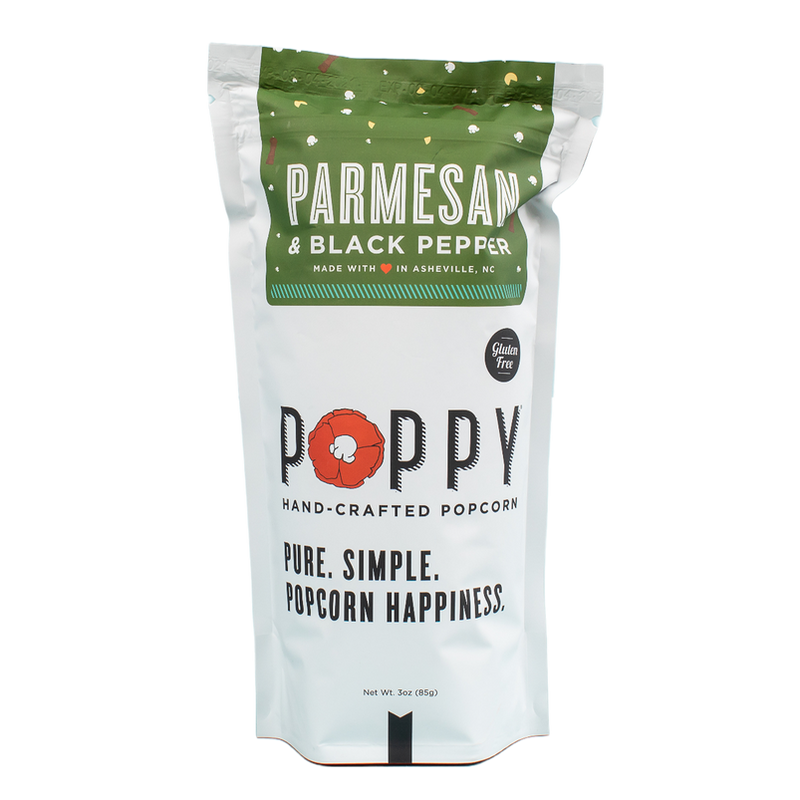 Parmesan & Black Pepper Food Poppy Handcrafted Popcorn  Paper Skyscraper Gift Shop Charlotte