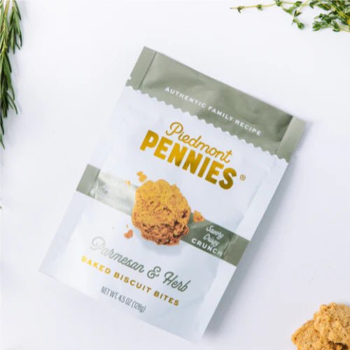 Parmesan & Herb 4.5oz Medium Pouch Local Food Piedmont Pennies  Paper Skyscraper Gift Shop Charlotte