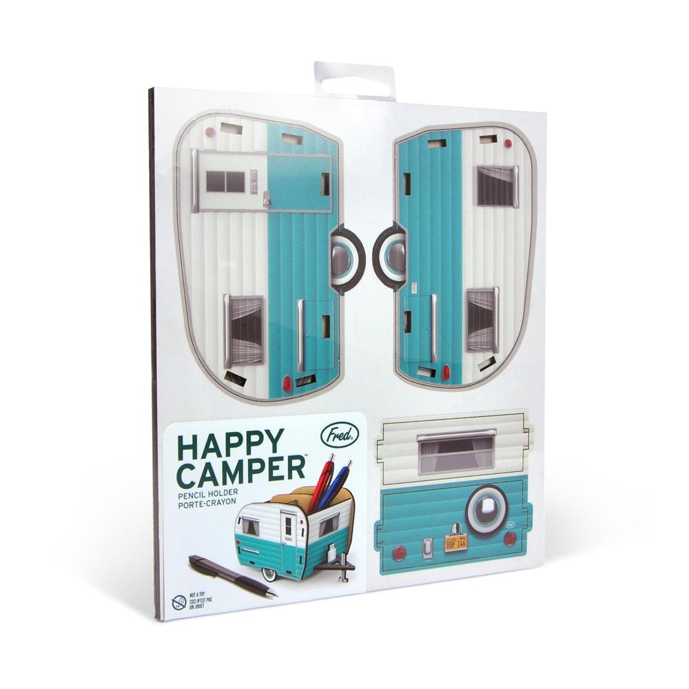 Pencil Holder | Happy Camper Kitchen Fred & Friends  Paper Skyscraper Gift Shop Charlotte