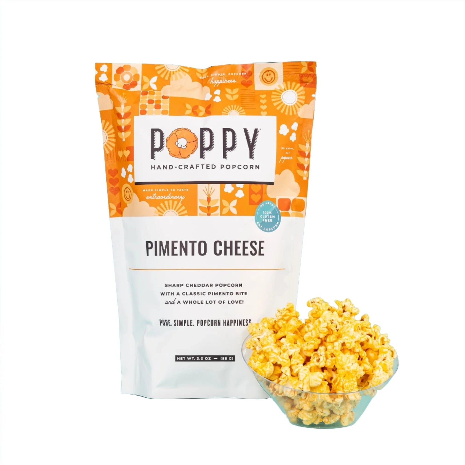 Poppy Handcrafted Popcorn | Pimento Cheese Food - Snacks Poppy Hand-Crafted Popcorn Paper Skyscraper Gift Shop Charlotte