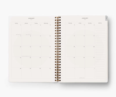 2024 | 12-Month Softcover Spiral Planner | Blossom