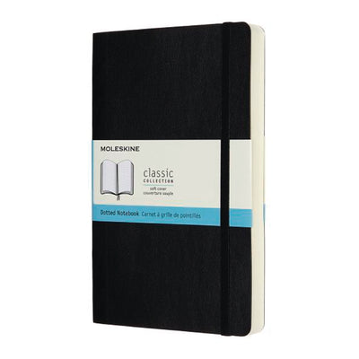 Dotted Soft Cover Notebook | Large | Black BOOK Moleskin  Paper Skyscraper Gift Shop Charlotte