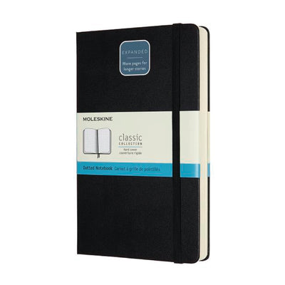 Dotted Hard Cover Notebook | Large | Black BOOK Moleskin  Paper Skyscraper Gift Shop Charlotte