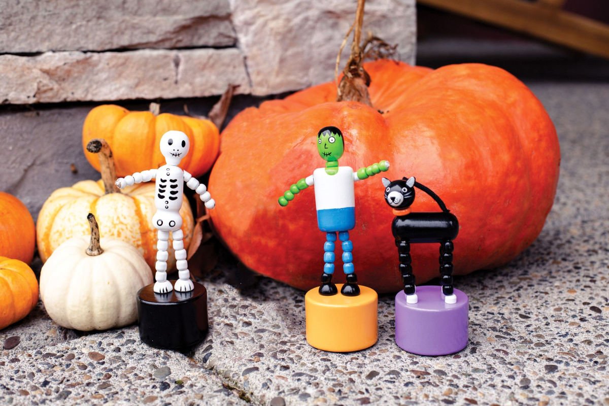 Push Puppet Spooky Creatures Toys & Games Jack Rabbit Creations Paper Skyscraper Gift Shop Charlotte