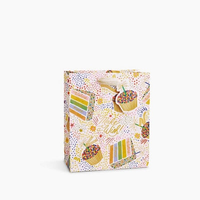 Birthday Cake Gift Bag | Medium Cards Rifle Paper Co  Paper Skyscraper Gift Shop Charlotte