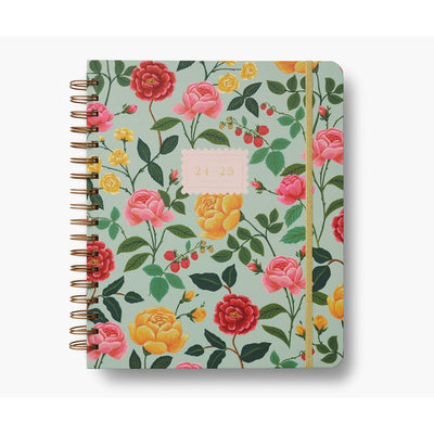 2025 Roses 17-Month Hardcover Spiral Planner Home Decor Rifle Paper Co  Paper Skyscraper Gift Shop Charlotte