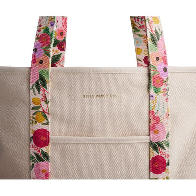 Garden Party Canvas Carry All Tote Bag Rifle Paper Co  Paper Skyscraper Gift Shop Charlotte