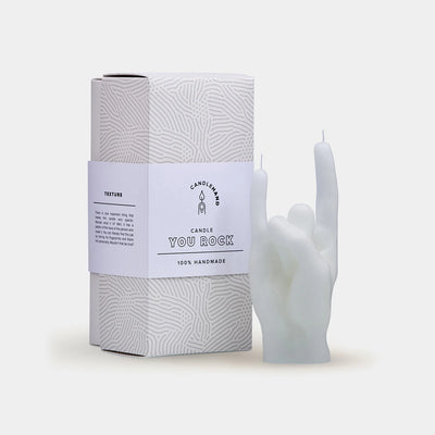 CandleHand Gesture Candle You Rock | White
