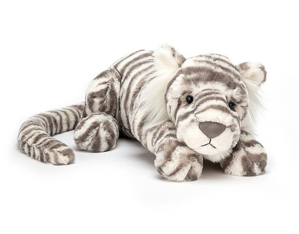 Sacha Snow Tiger | Really Big Stuffed Animals Jellycat  Paper Skyscraper Gift Shop Charlotte