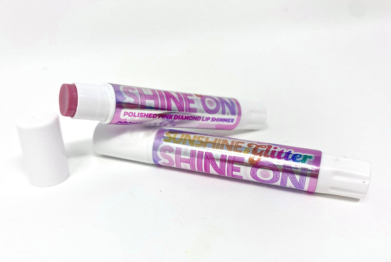 Shine On Pink Diamond Lip Shimmer Kids Sunshine & Glitter  Paper Skyscraper Gift Shop Charlotte