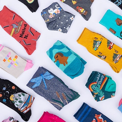 Socks of the Month  Paper Skyscraper  Paper Skyscraper Gift Shop Charlotte