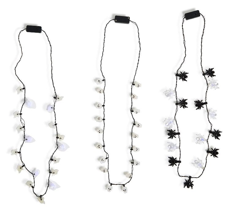 Spooktacular Light Up Necklaces | Assorted Halloween Two's Company  Paper Skyscraper Gift Shop Charlotte