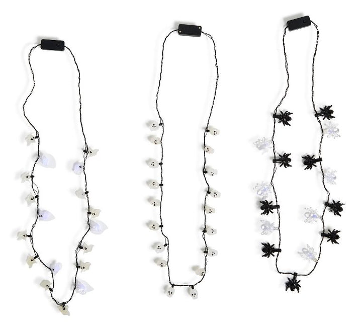 Spooktacular Light Up Necklaces | Assorted Halloween Two's Company  Paper Skyscraper Gift Shop Charlotte