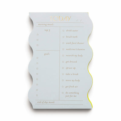Wavy Daily Notepad - CLOUD  Designworks Ink  Paper Skyscraper Gift Shop Charlotte