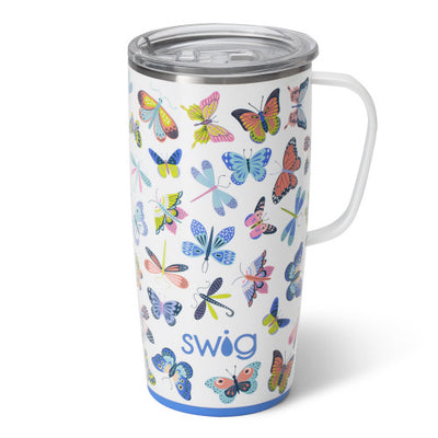 22 oz | Butterfly Bliss Travel Mug NEW SUMMER Drinkware Swig  Paper Skyscraper Gift Shop Charlotte