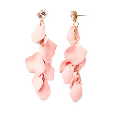 Petals Cascade Earrings | Pink  Violet & Brooks  Paper Skyscraper Gift Shop Charlotte