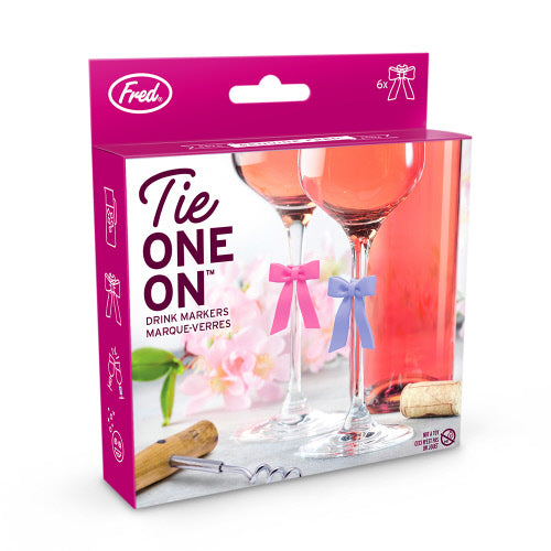 Tie One On Drink Markers Drinkware Accessories Fred & Friends  Paper Skyscraper Gift Shop Charlotte