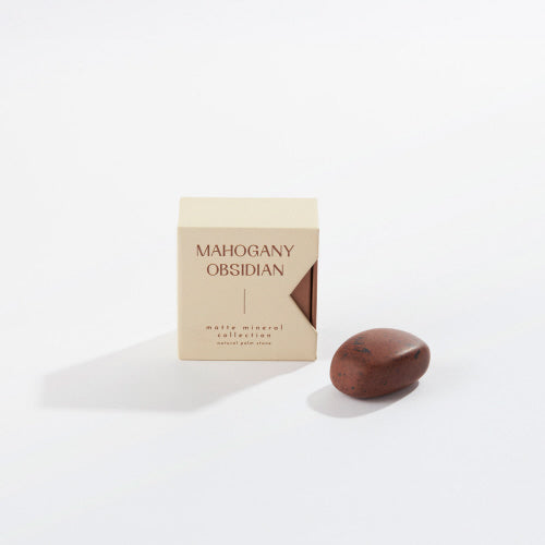 Mahogany Obsidian Palm Stone Beauty + Wellness GeoCentral  Paper Skyscraper Gift Shop Charlotte