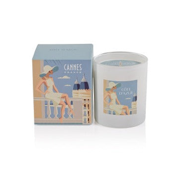 Cote D'Azur Candle | Cannes Candles Zodax  Paper Skyscraper Gift Shop Charlotte